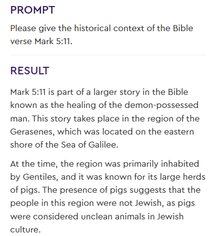 Bible Verse Context Example